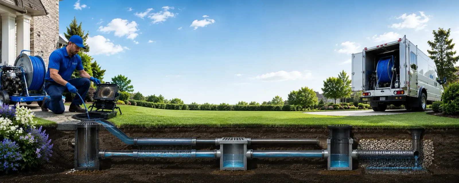 Outdoor drain cleaning information for Earling, IA